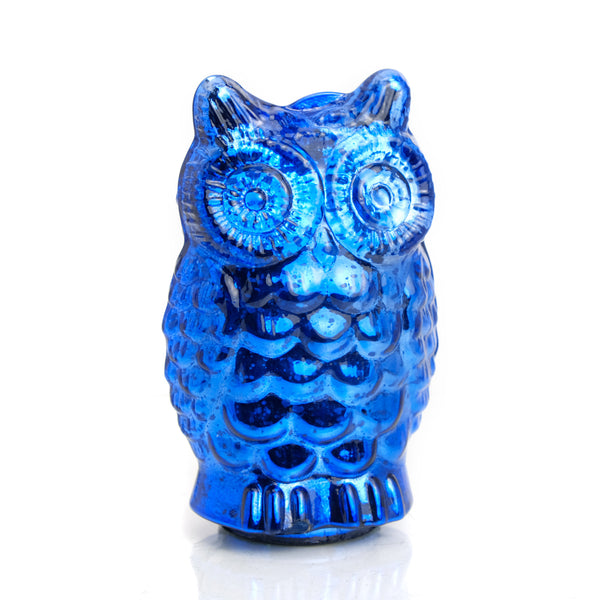 Glass Owl Blue Small