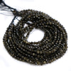 Golden Obsidian 4.5mm Faceted Rounds