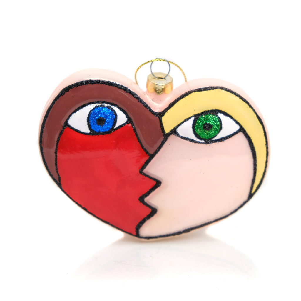 Kissing Heart Ornament