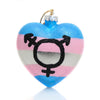 Transgender Pride Heart Ornament
