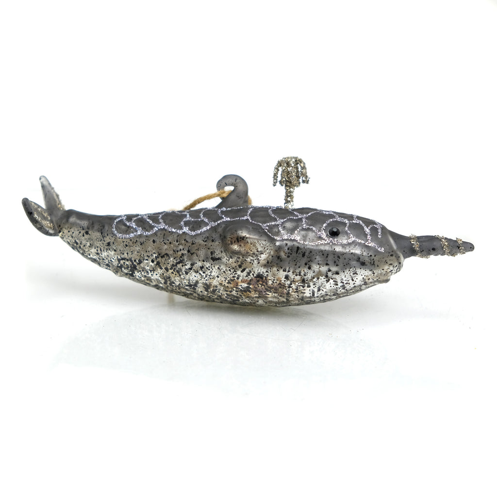 Victorian Narwhal Ornament
