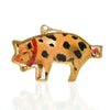 Pig with Bells Ornament