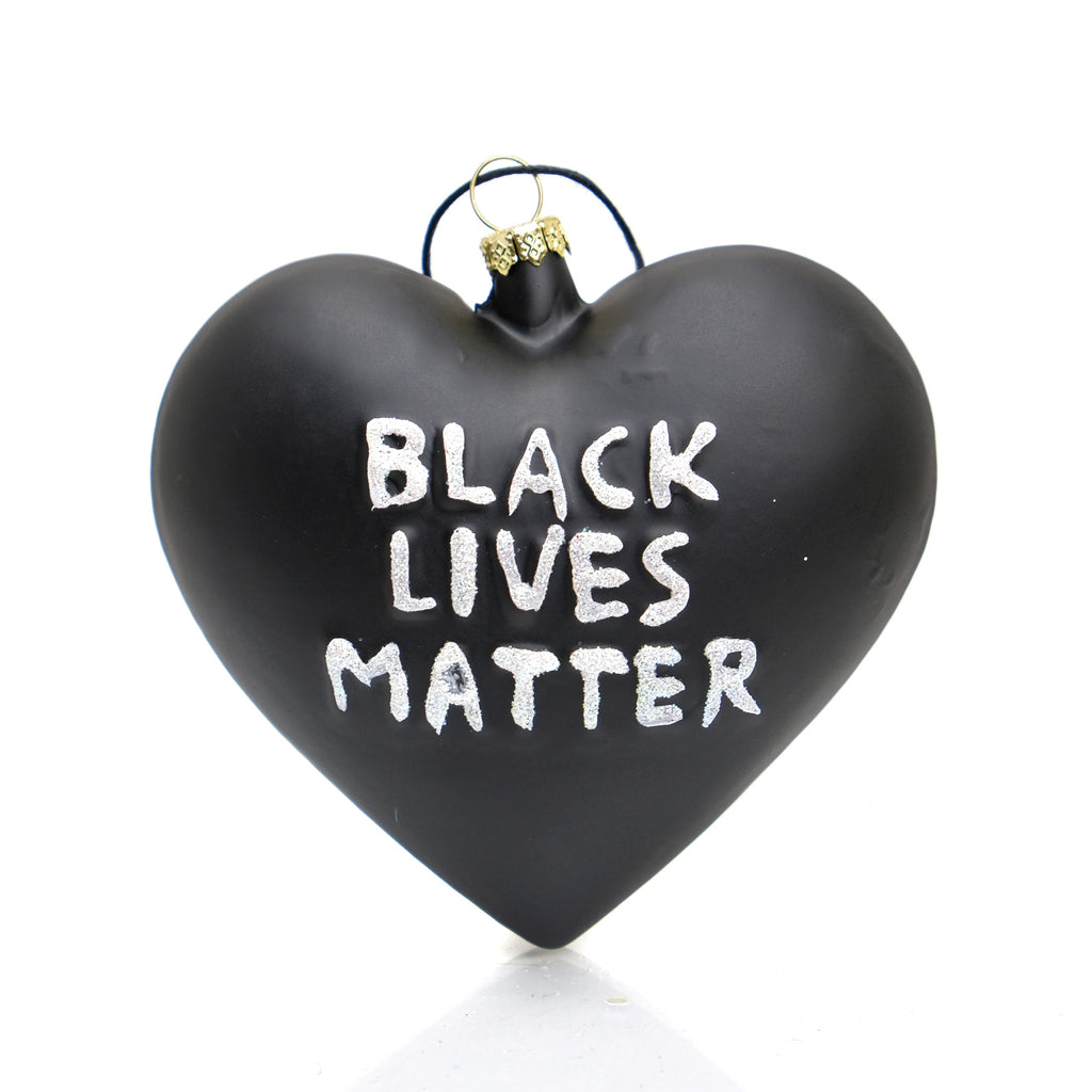 Black Lives Matter Heart Ornament