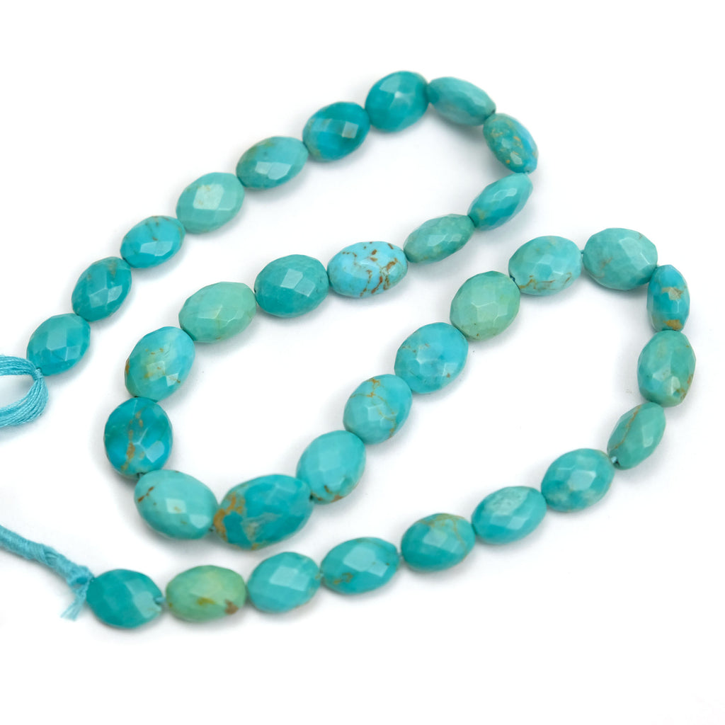 Turquoise Faceted Ovals