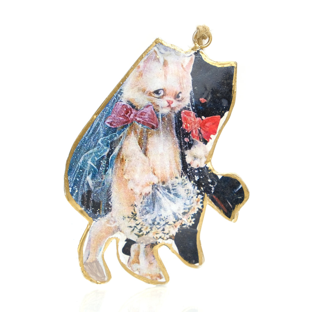 Bride/Groom Cat Ornament