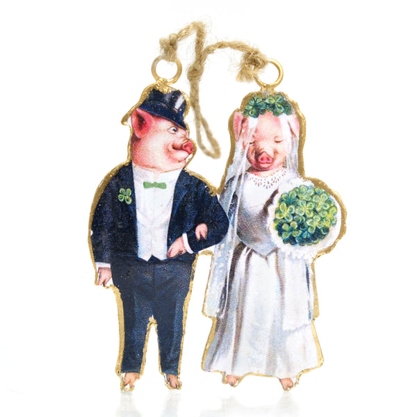 Pig Bride/Groom Ornament