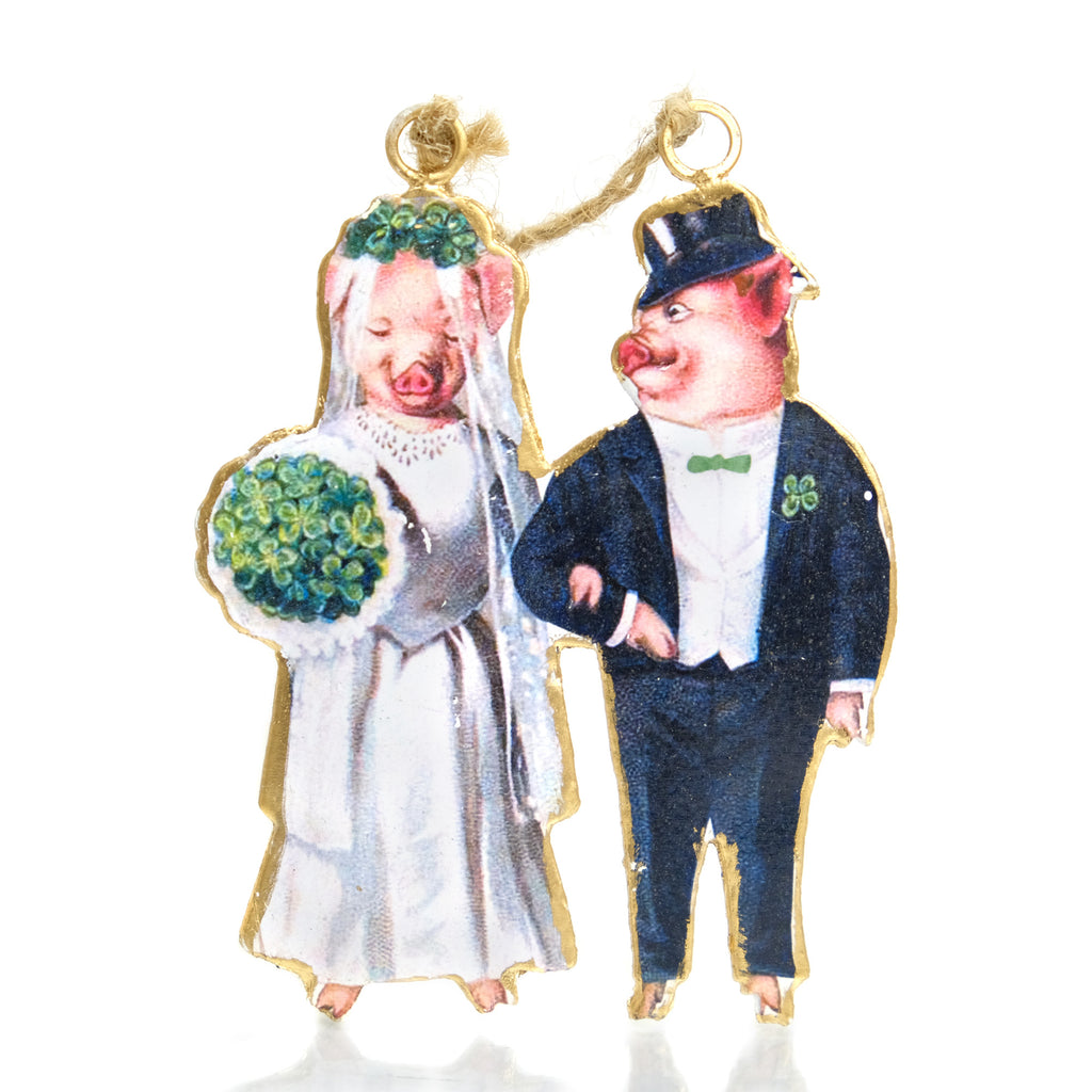 Pig Bride/Groom Ornament