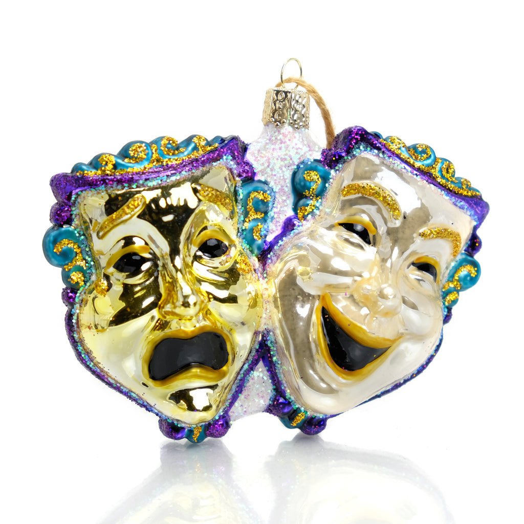 Theater Comedy/Tragedy Masks Ornament – Beads of Paradise