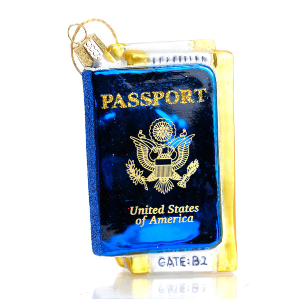 USA Passport Travel Ornament