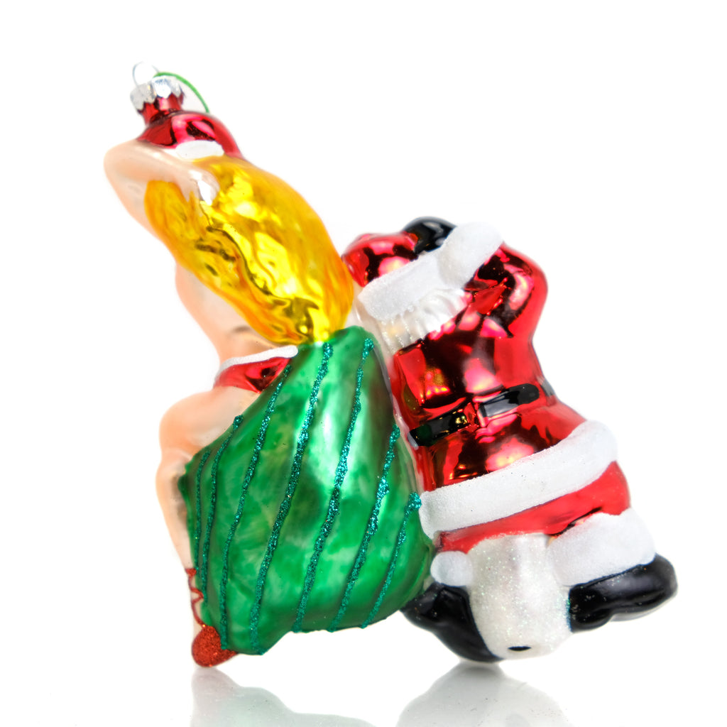 Santa's Sexy Delivery for Naughty Adult Boys and Girls Ornament