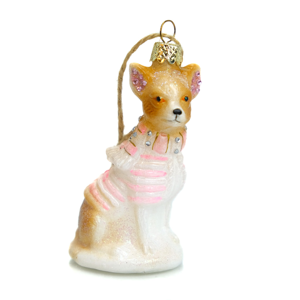 Bashful Corgi Pup Ornament