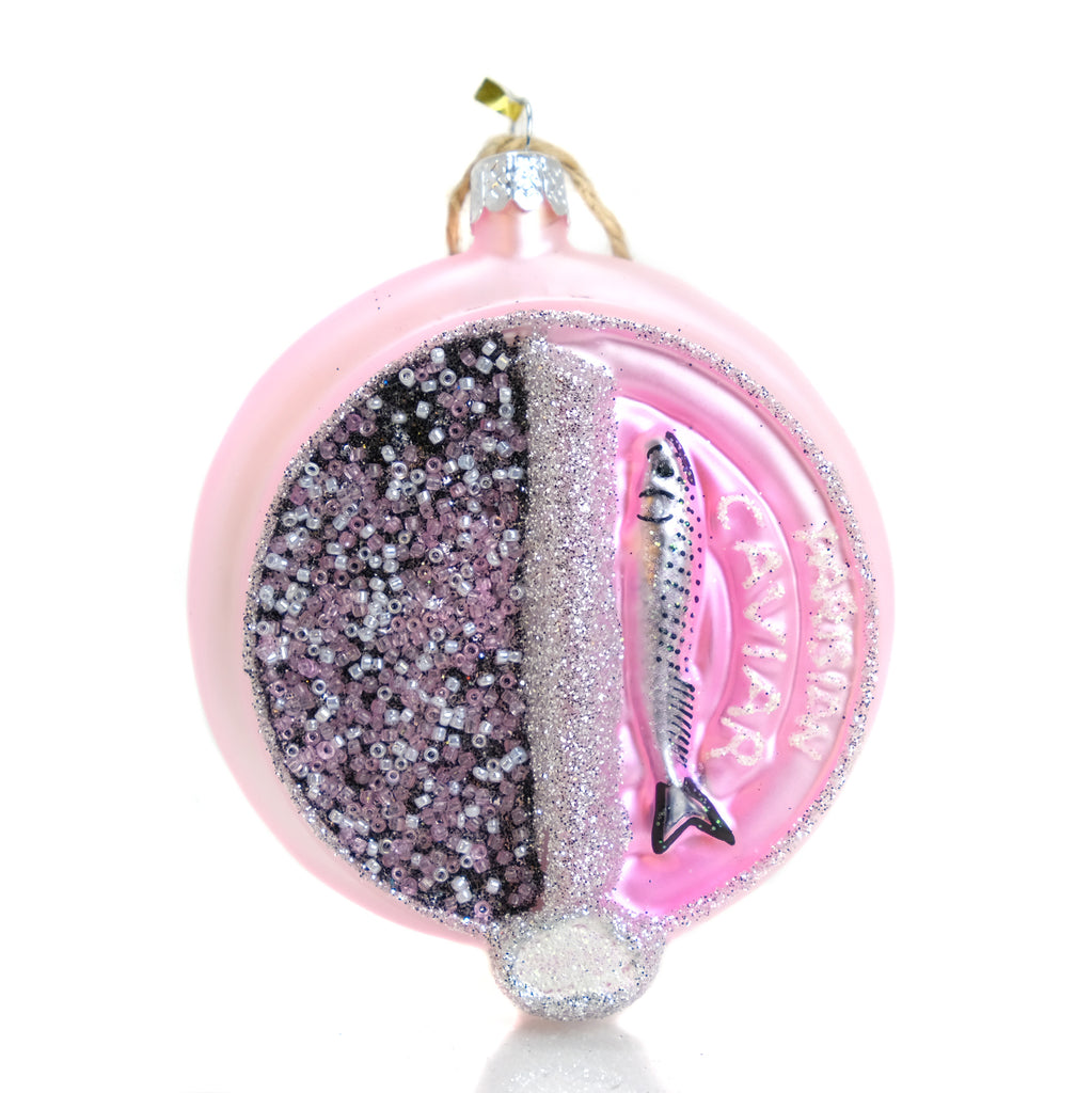 Caviar Pink Can Ornament