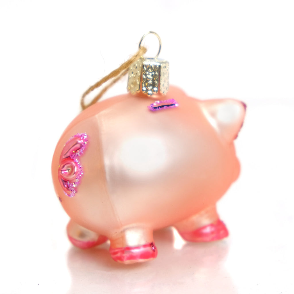 Pink Piggy Bank Ornament