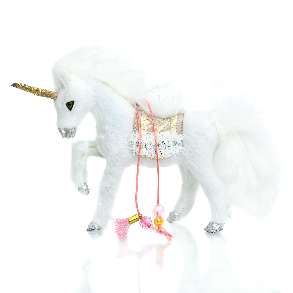 Adorned Prancing Unicorn Ornament