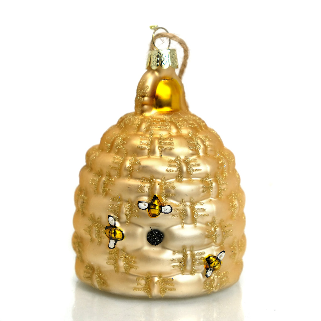 Woven Bee Basket Ornament