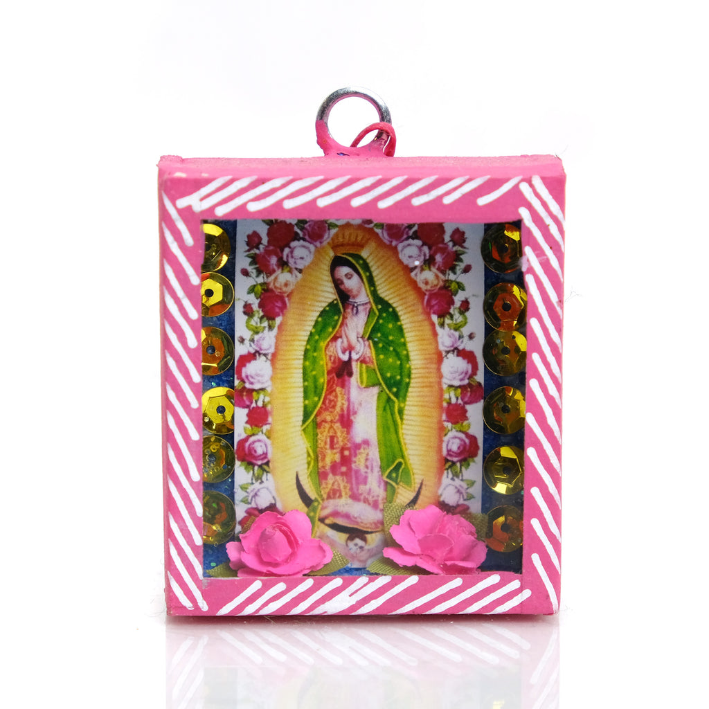 Virgin of Guadalupe Mexican Día de Muertos Caja #12