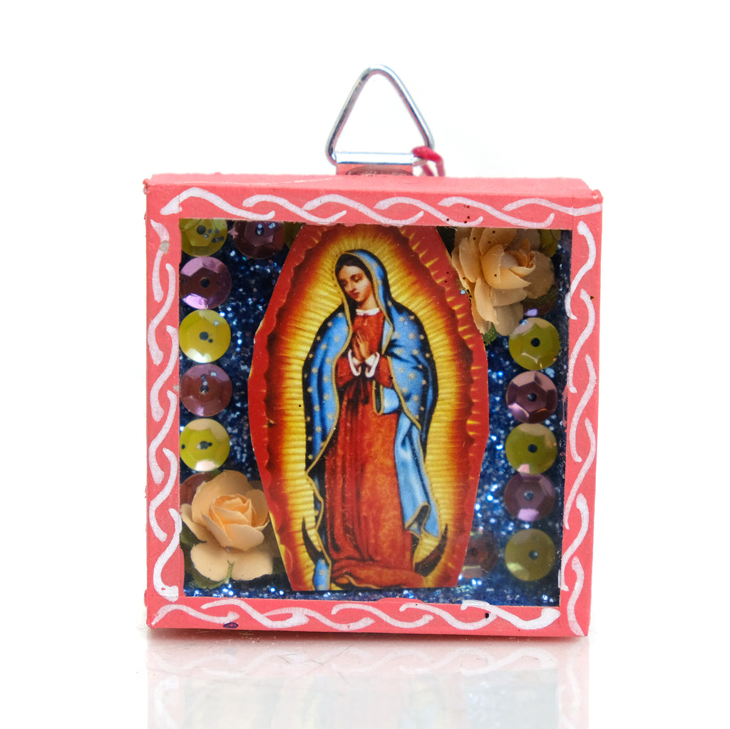 Virgin of Guadalupe Mexican Día de Muertos Caja #12