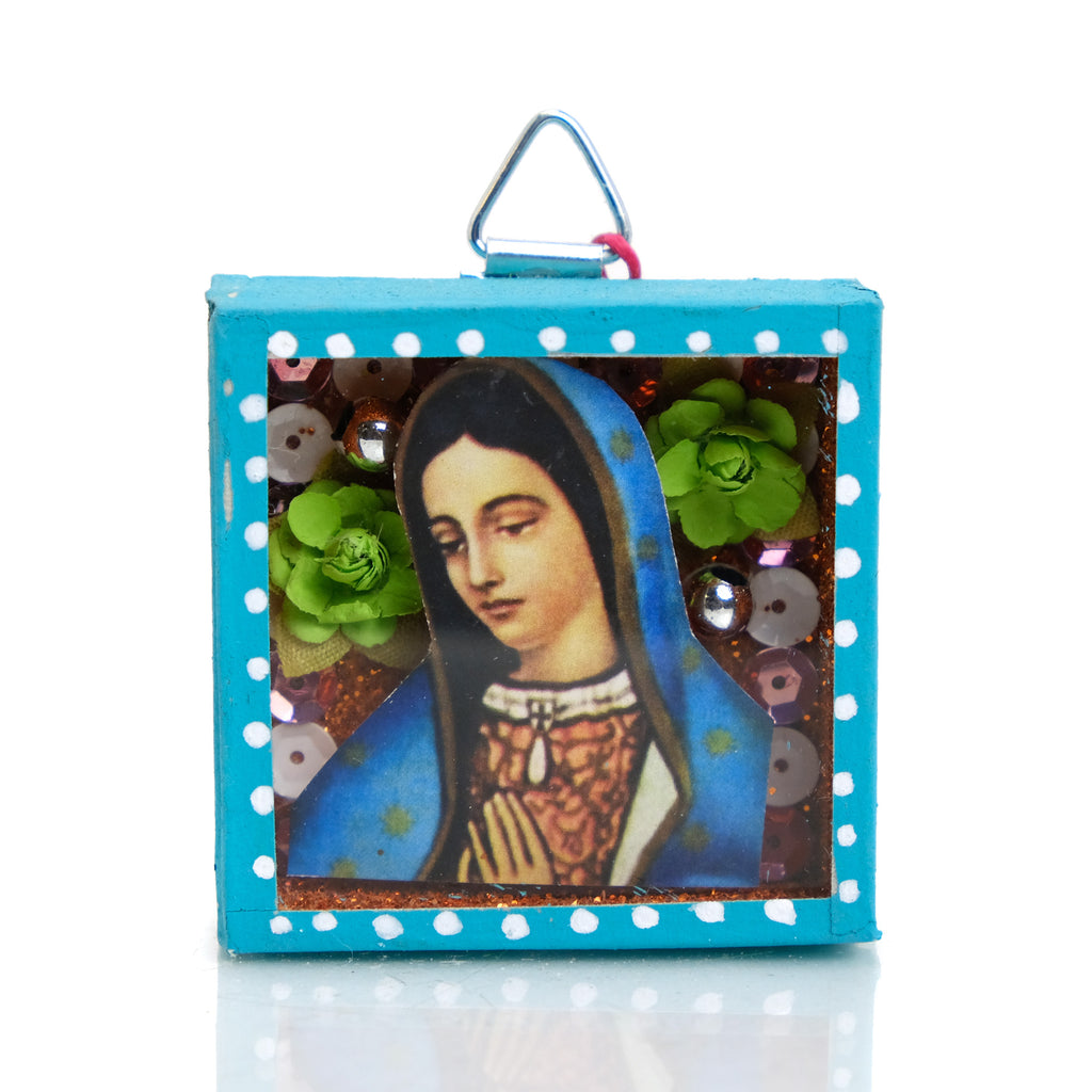 Virgin of Guadalupe Mexican Día de Muertos Caja #9