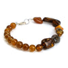 Amber Bracelet with Sterling Silver Trigger Clasp