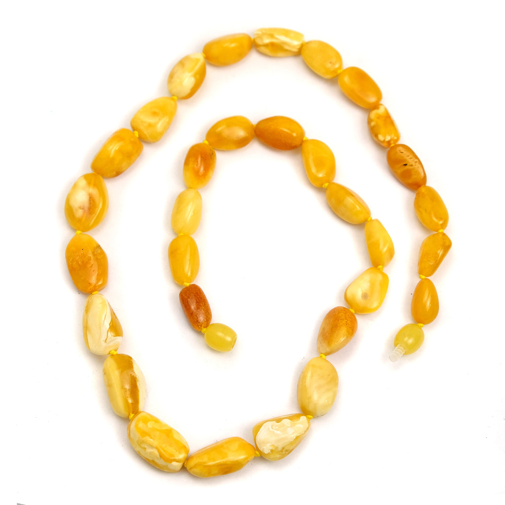 Butterscotch Amber Nugget Necklace #4