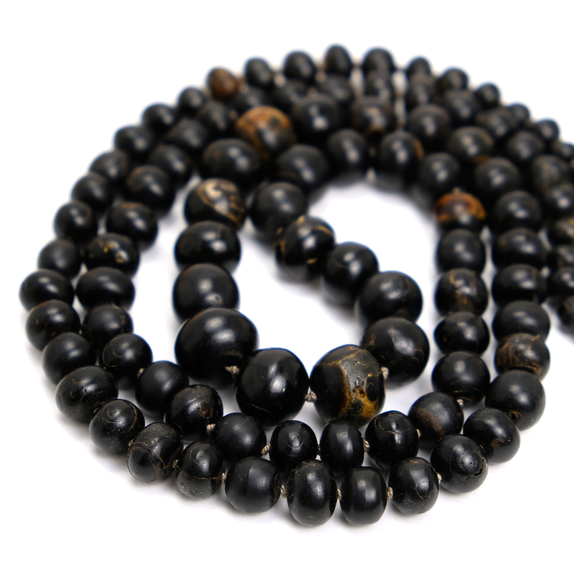 Black Coral Knotted Necklace – Beads of Paradise