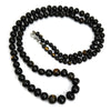 Black Coral Knotted Necklace