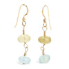 Aquamarine Earrings with Gold Filled Earwires