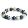 K2 Granite with Azurite Stretch Bracelet #2