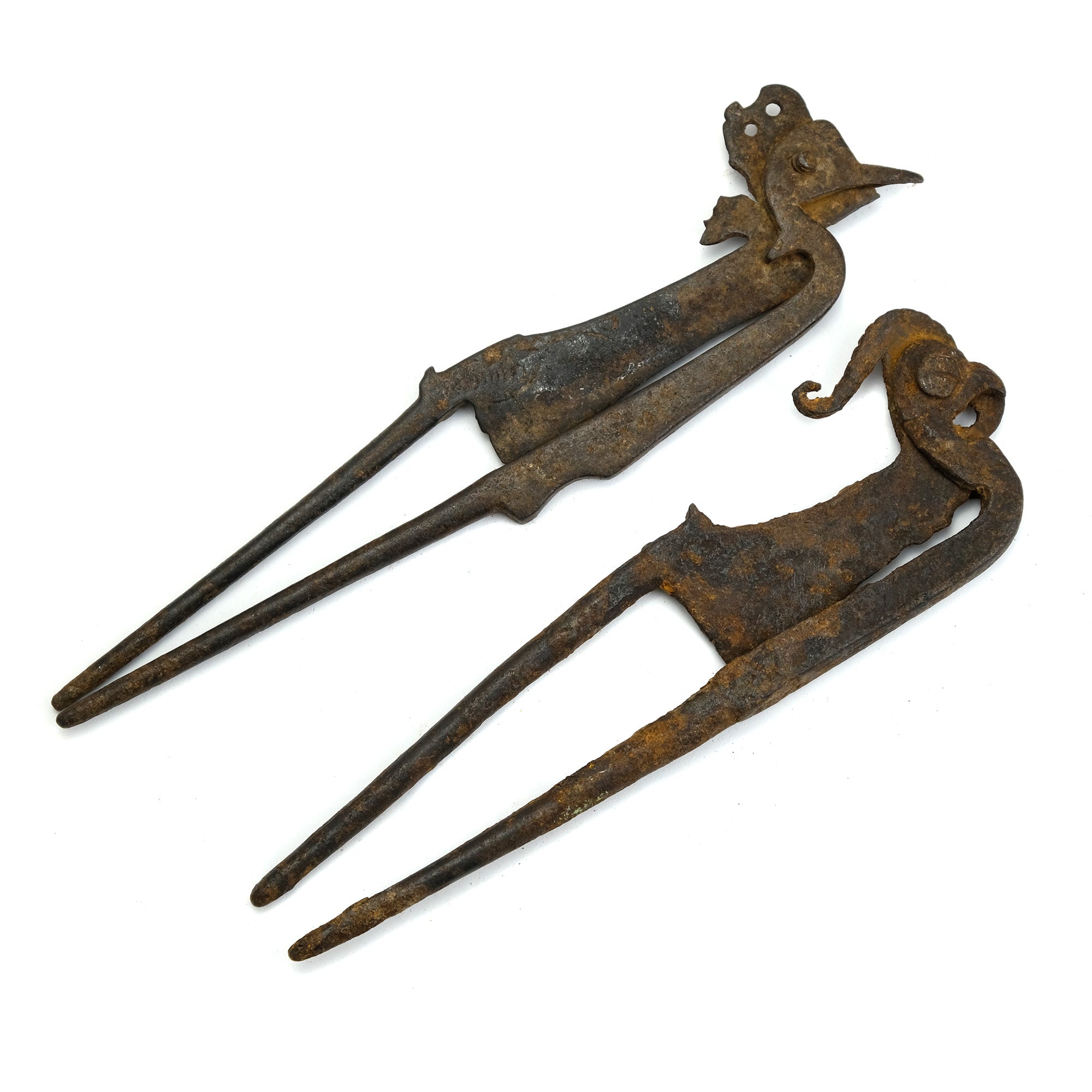Javanese iron and silver betel nut cutter