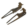 Timor Iron Rooster Shape Betel Nut Cutters 19th C. SET of 2