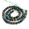 Bloodstone Faceted Rounds 6mm Strand
