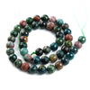 Bloodstone Faceted Rounds 8mm Strand