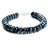Blue Labradorite Faceted Bracelet with Sterling Silver Spring Clasp