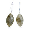 Labradorite Earrings with Sterling Silver French Ear Wires