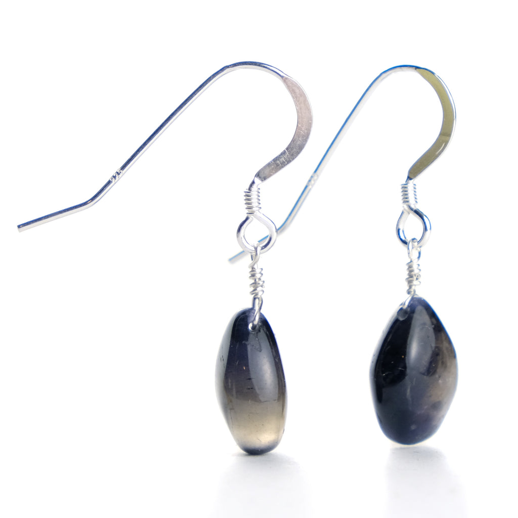 Iolite Earrings with Sterling Silver French Earwires