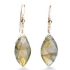 Labradorite Earrings with Gold Filled French Ear Wires