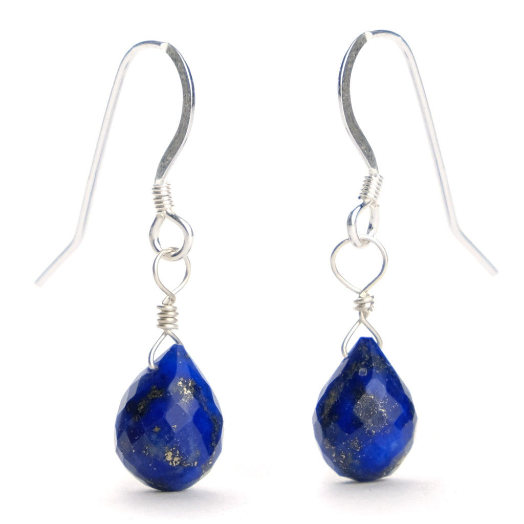 Lapis Lazuli Earrings with Sterling Silver French Earwires