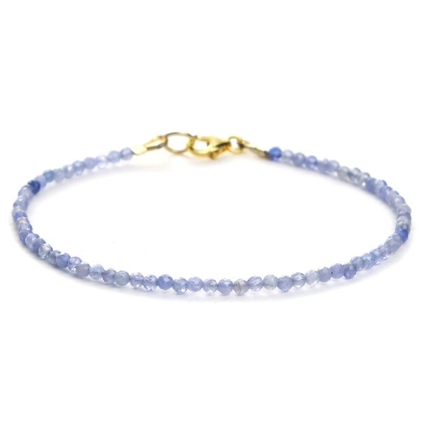Tanzanite Bracelet with Gold Filled Trigger Clasp