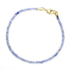 Tanzanite Bracelet with Gold Filled Trigger Clasp