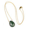 Zoisite Necklace On Gold Filled Chain With Gold Filled Lobster Clasp