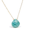 Amazonite Necklace On Gold Filled Chain With Gold Filled Trigger Clasp