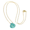 Amazonite Necklace On Gold Filled Chain With Gold Filled Trigger Clasp