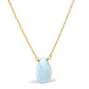 Blue Chalcedony on Gold Filled Chain with Gold Filled Trigger Clasp