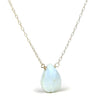 Blue Chalcedony on Sterling Silver Chain with Sterling Silver Trigger Clasp