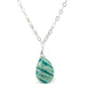 Amazonite Necklace on Sterling Silver Chain With Sterling Silver Trigger Clasp