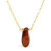 Amber Necklace On Gold Filled Chain With Gold Filled Trigger Clasp
