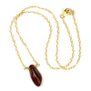 Amber Necklace On Gold Filled Chain With Gold Filled Trigger Clasp