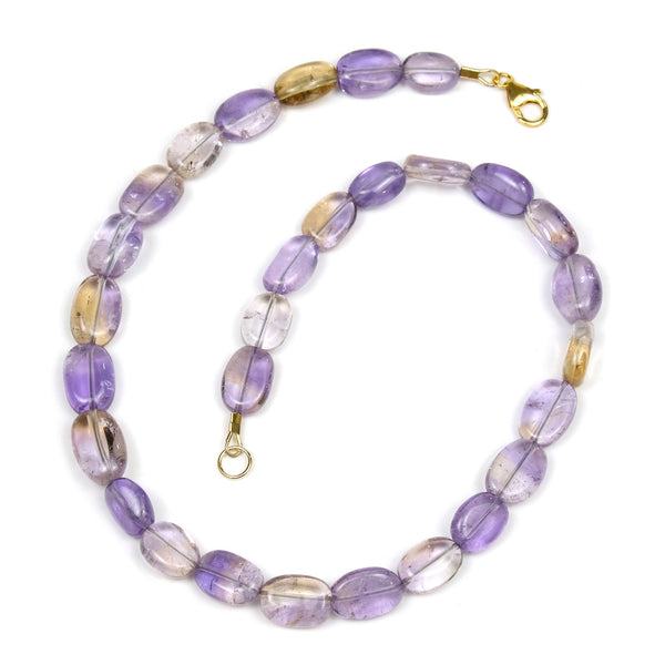 Ametrine Necklace with Gold Filled Trigger Clasp