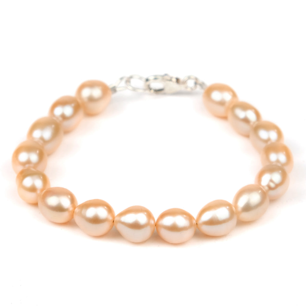 Fresh Water Pearl Bracelet With Sterling Silver Trigger Clasp