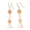 Moonstone Earrings with Gold Filled French Ear Wires
